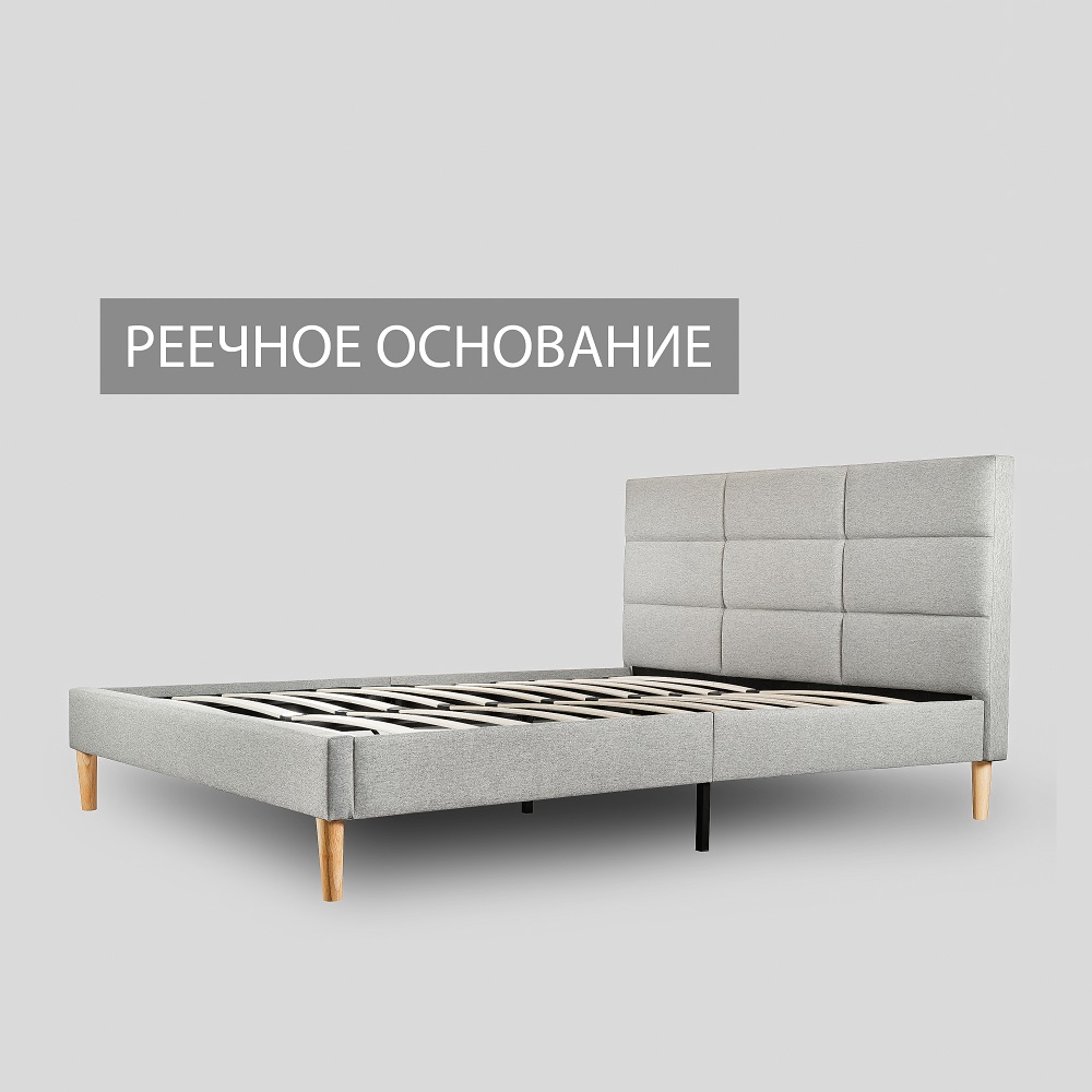 Кровать Milana 140х200 см серый — изображение 3